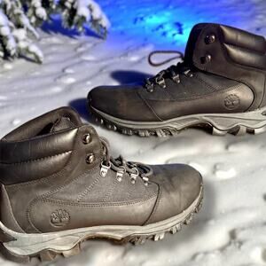 MEN'S TIMBERLAND  Rangeley Mid Hiker Leather/Nubuck Black Hiking Boots, EUC